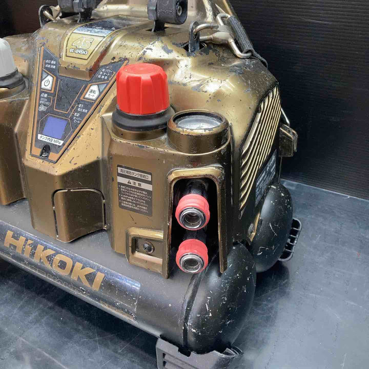 ◇ハイコーキ(HiKOKI/旧日立工機) 高圧/一般圧兼用 エアコンプレッサー EC1245H3(TN)BG ブラック＆ゴールド【川越店】