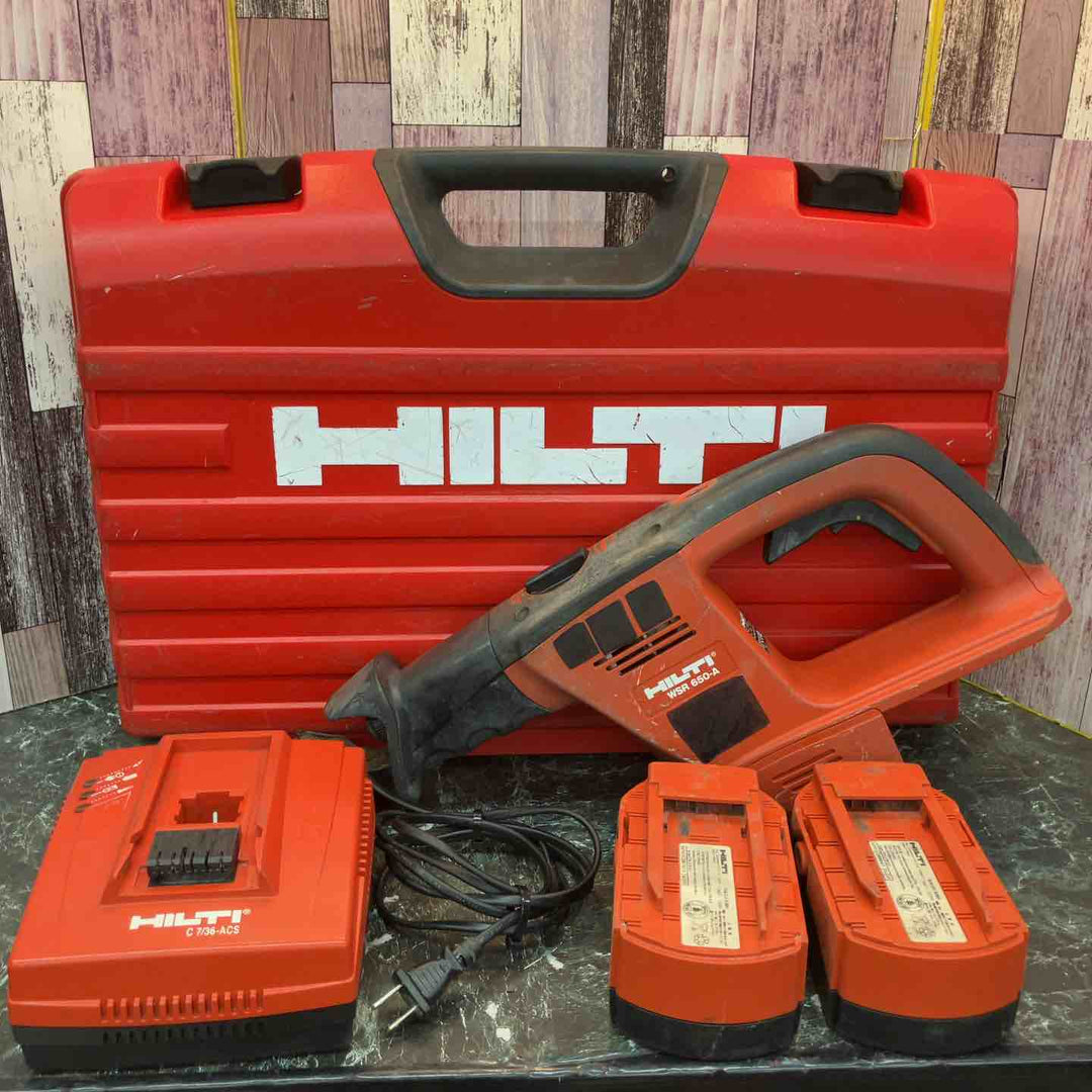 〇ヒルティ(HILTI) コードレスセーバソー(レシプロソー) WSR650-A【八潮店】