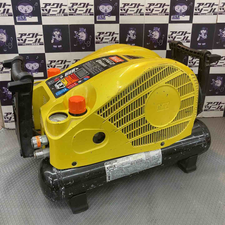 【中古品】MAX 建築用 高圧 4口 エアコンプレッサー AK-HH1270E2 限定色 リーフイエロー【所沢店】