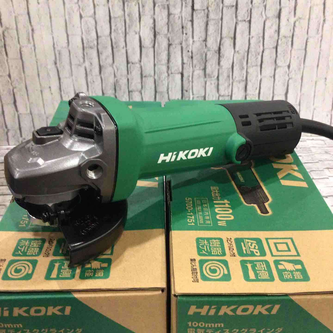 ◇ハイコーキ(HIKOKI ※旧:日立工機) 100mm ディスクグラインダー スナップスイッチタイプ G10SP5 4台セット【川口店】