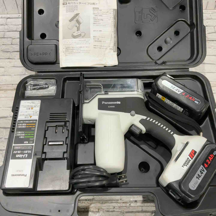 ◇パナソニック(Panasonic) コードレス角穴カッター EZ4543LS2S-B【川口店】