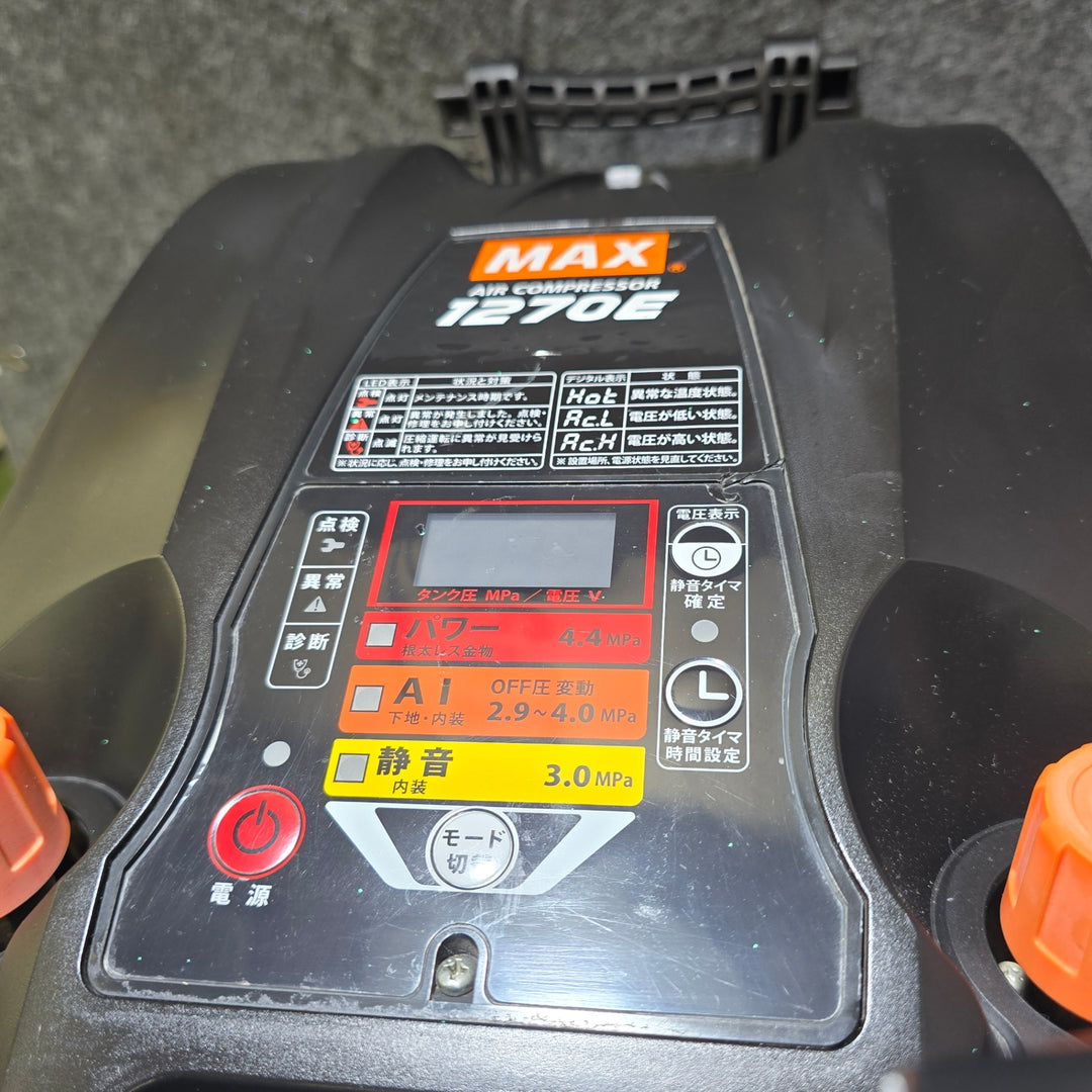 【中古品】マックス(MAX) エアコンプレッサー AK-HH1270E_ブラック【桶川店】