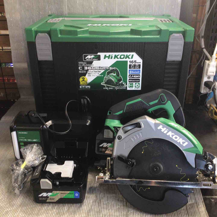 【未使用】ハイコーキ(HIKOKI ※旧:日立工機) コードレス丸のこ C3606DA(SK)(2XPS)【草加店】