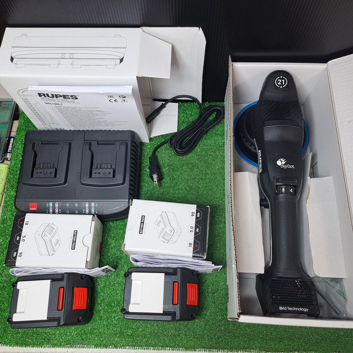 RUPES(ルペス) Bigfoot アイブリット コードレスポリッシャー HLR21 150mm バッテリー2個 充電器【岩槻店】