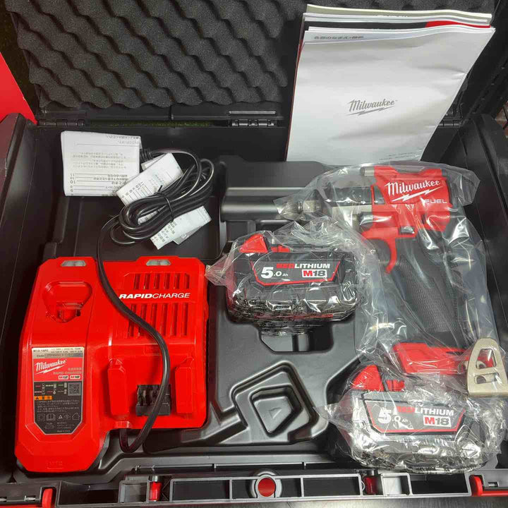 ◇ミルウォーキーツール･ジャパン M18 FUEL 1/2インチ 745Nm インパクトレンチセット M18 FMTIW2F12-502X JP 1台【藤沢店】