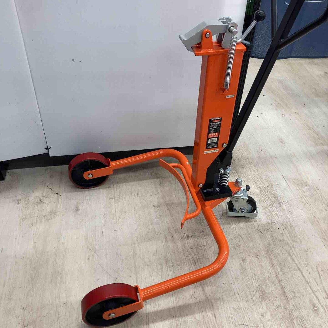 【店頭受取り限定】TRUSCO ドラム缶運搬車 TDT-250 250kg 油圧式 820X800XH1050 未使用保管品 【川越店】