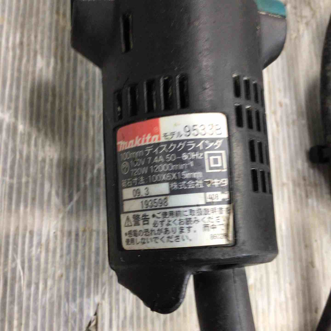 ☆マキタ(makita) 100mmディスクグラインダ 9533B【草加店】