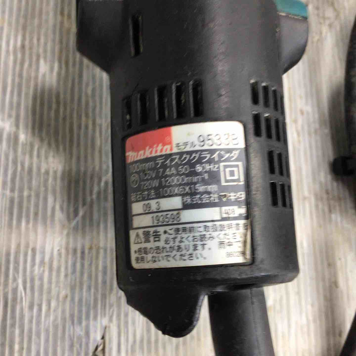 ☆マキタ(makita) 100mmディスクグラインダ 9533B【草加店】