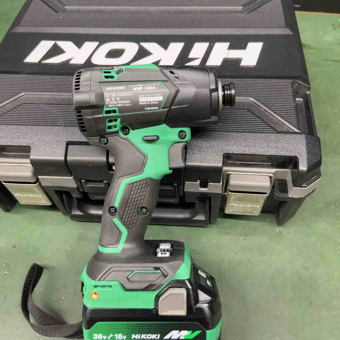 ★ハイコーキ(HIKOKI ※旧:日立工機) コードレス静音インパクトドライバ WHP18DA(2XPZ)　フルセット品【戸田店】