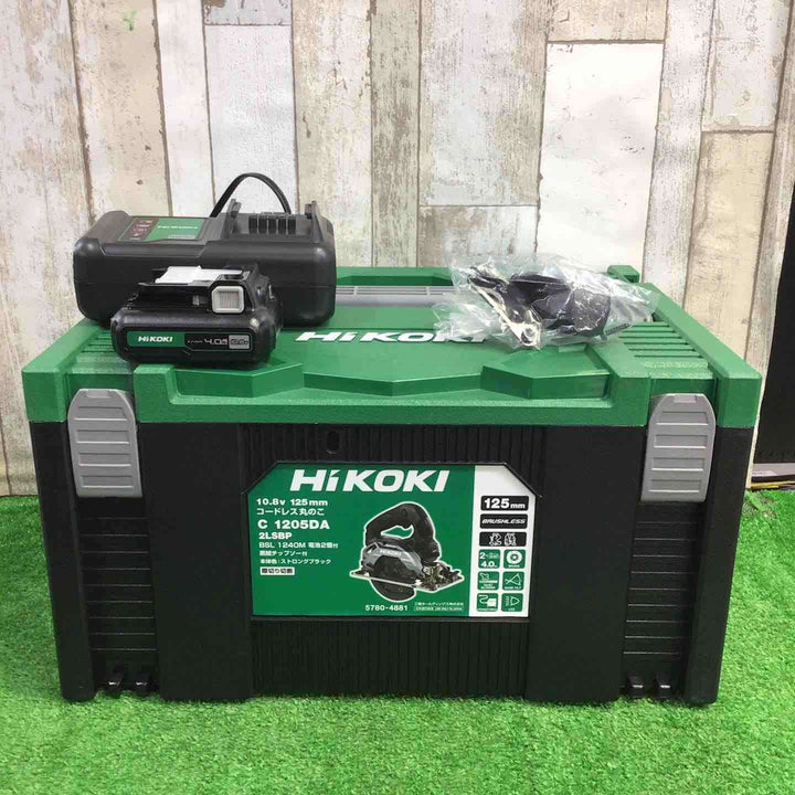 HiKOKI(ハイコーキ) 10.8V 充電式 丸のこ C1205DA 125mm ストロングブラック 軽量2.2kg 蓄電池2個・充電器・ケース付 C1205DA(2LSBP)【町田店】