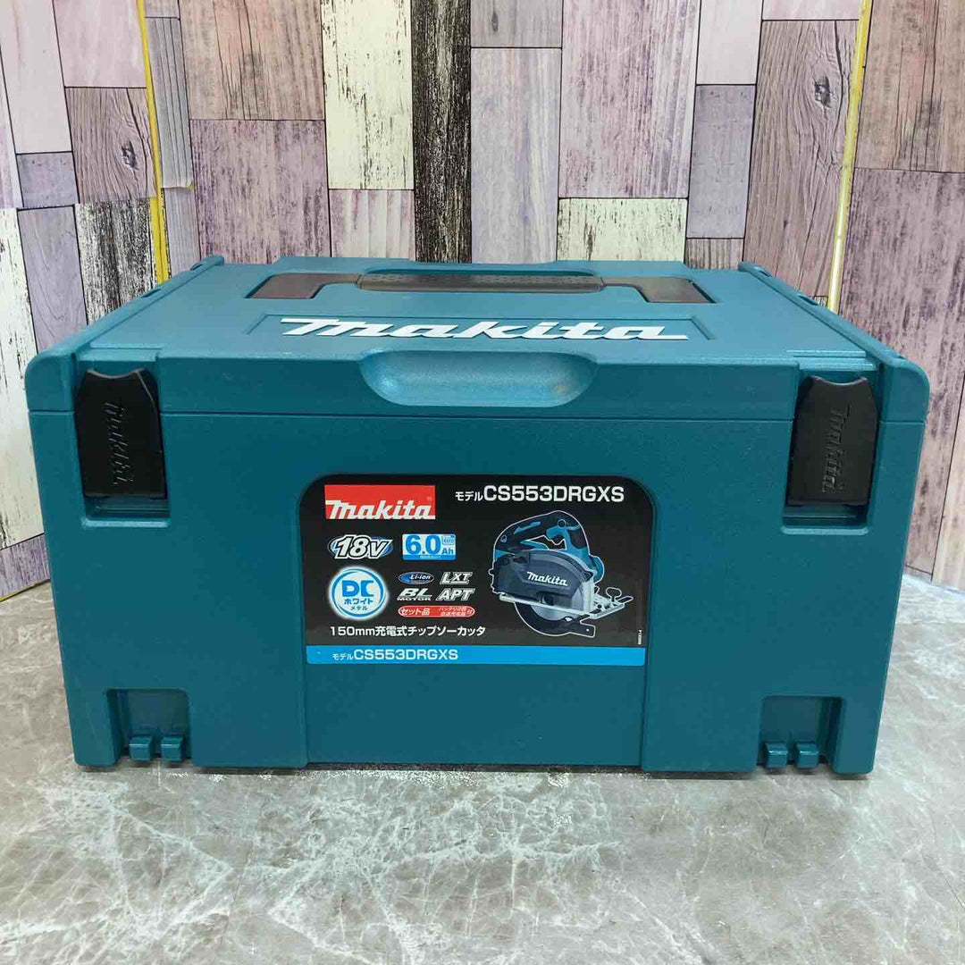 【未使用品】★マキタ makita 18V 150mm コードレスチップソーカッター CS553DRGXS バッテリー2個付【八潮店】