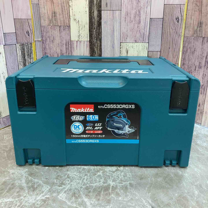 【未使用品】★マキタ makita 18V 150mm コードレスチップソーカッター CS553DRGXS バッテリー2個付【八潮店】