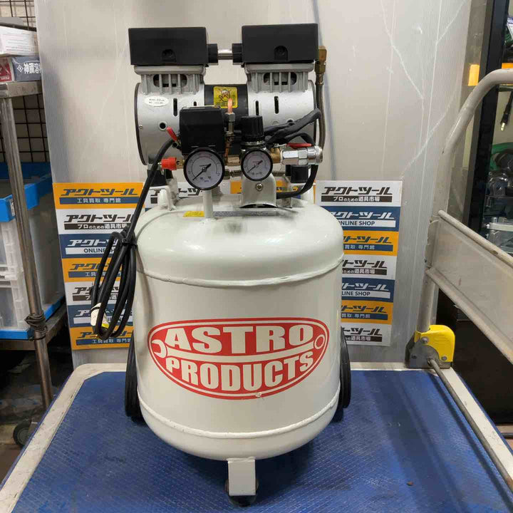 【店頭受取り限定】アストロプロダクツ 38L 静音 エアコンプレッサー AP040811 型式おそらく【草加店】