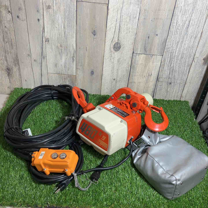 ★KITO(キトー) チェーンブロック ED48ST 定格荷重(t)：0.48、最大揚程：30ｍ(15×2)【戸田店】