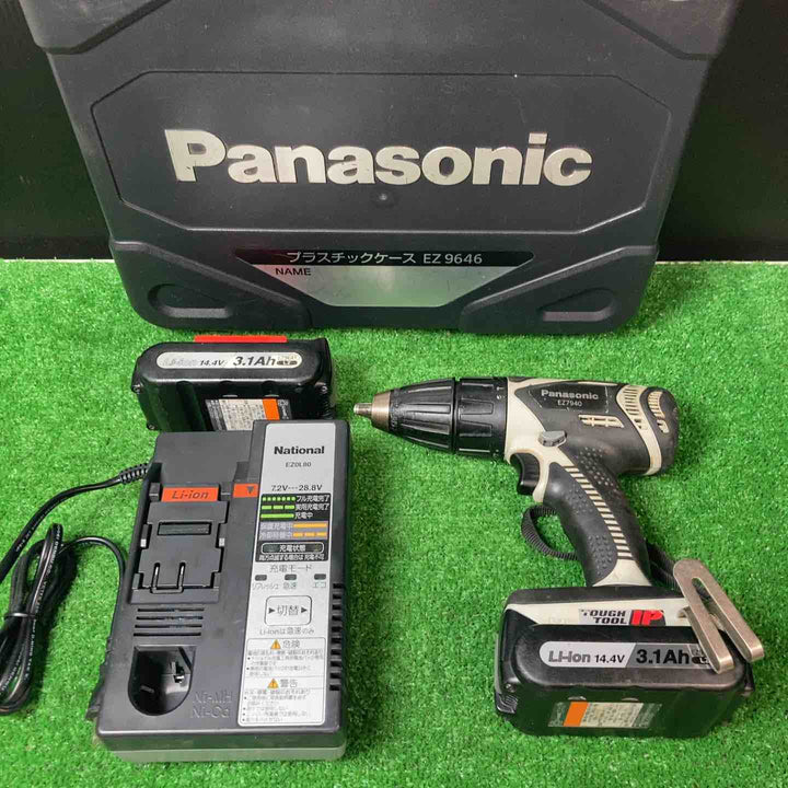 ◇パナソニック(Panasonic) コードレス振動ドリルドライバ EZ7940LZ2S-H【岩槻店】