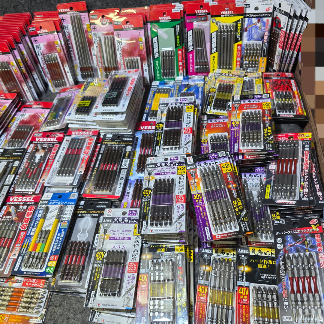 【まとめ売り！未使用品】インパクト用 ビット 5本入 221パックまとめ 約1105本 Anex VESSEL SUNFLAG メーカー・サイズ混合【桶川店】