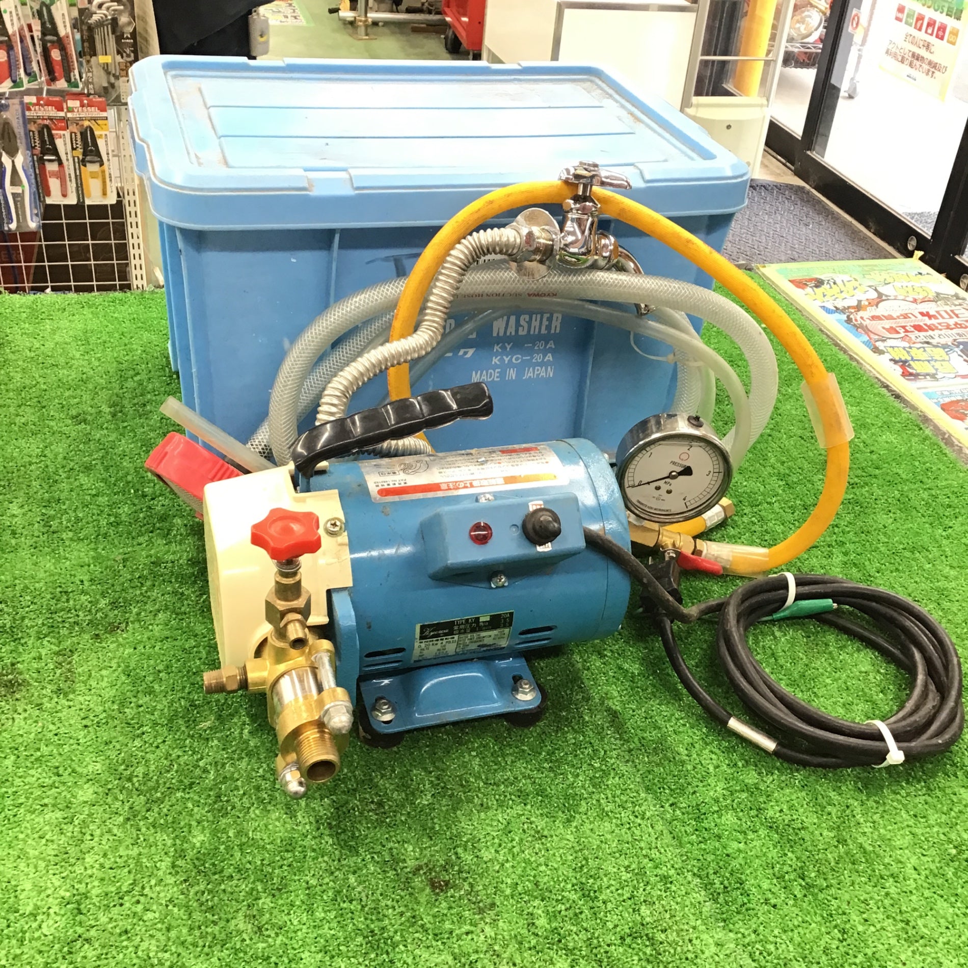 ジャンク品】〇キョーワ(KYOWA) 水圧テストポンプ KY-20A 圧力上がり