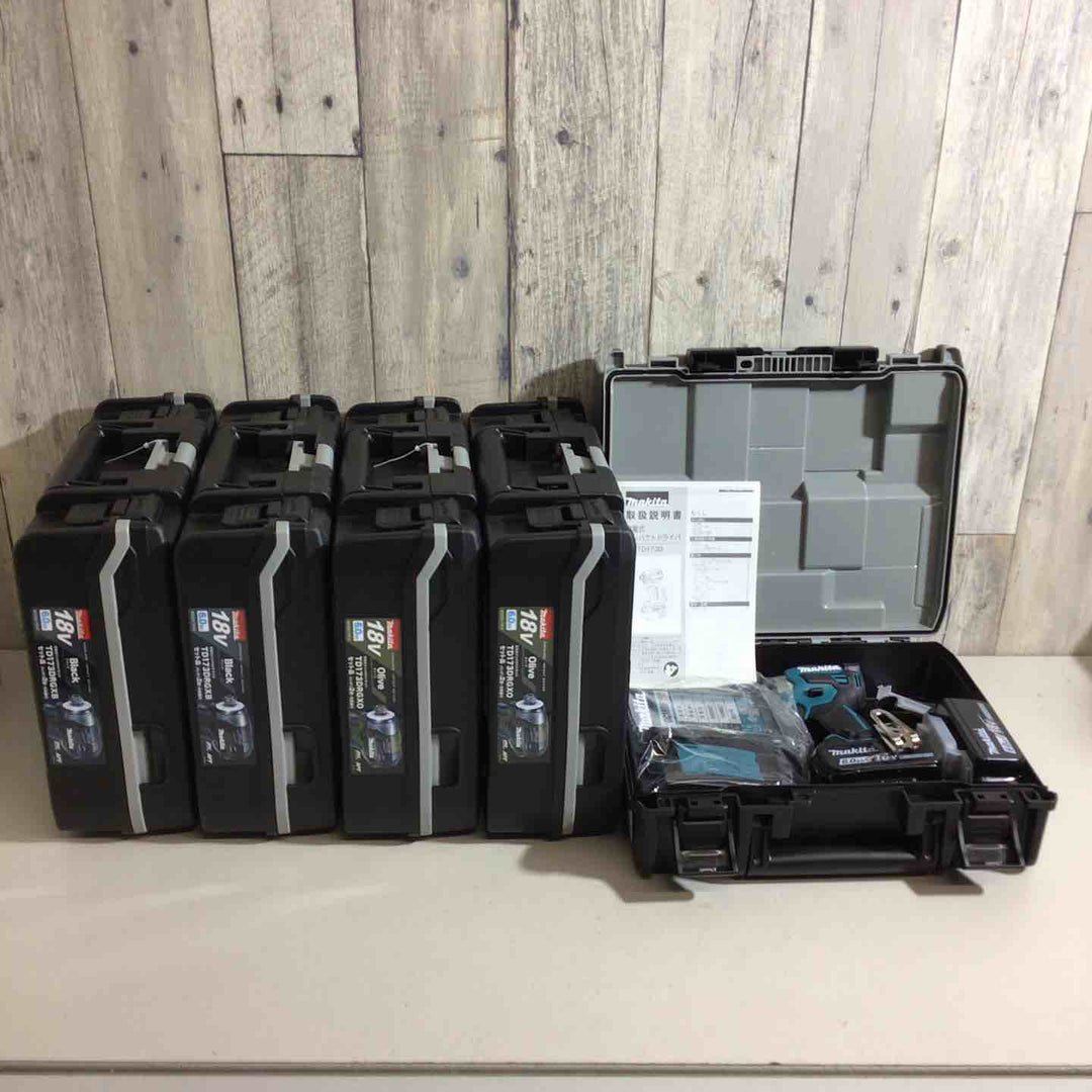 【未使用品】マキタ(makita) コードレスインパクトドライバー TD173DRGX TD173DRGXB TD173DRGXO 5台セット 青 ブルー 黒 ブラック オリーブ【戸田店】