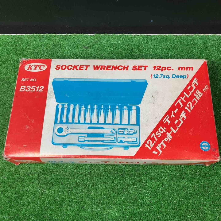 【美品】KTC(京都機械工具) ディープソケットレンチセット(12個) B3512【岩槻店】