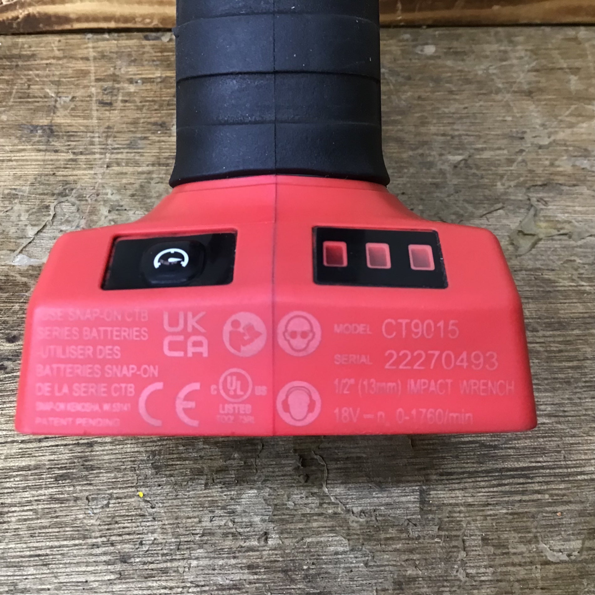 △スナップオン(Snap-on) 18Vコードレスラチェットレンチ
