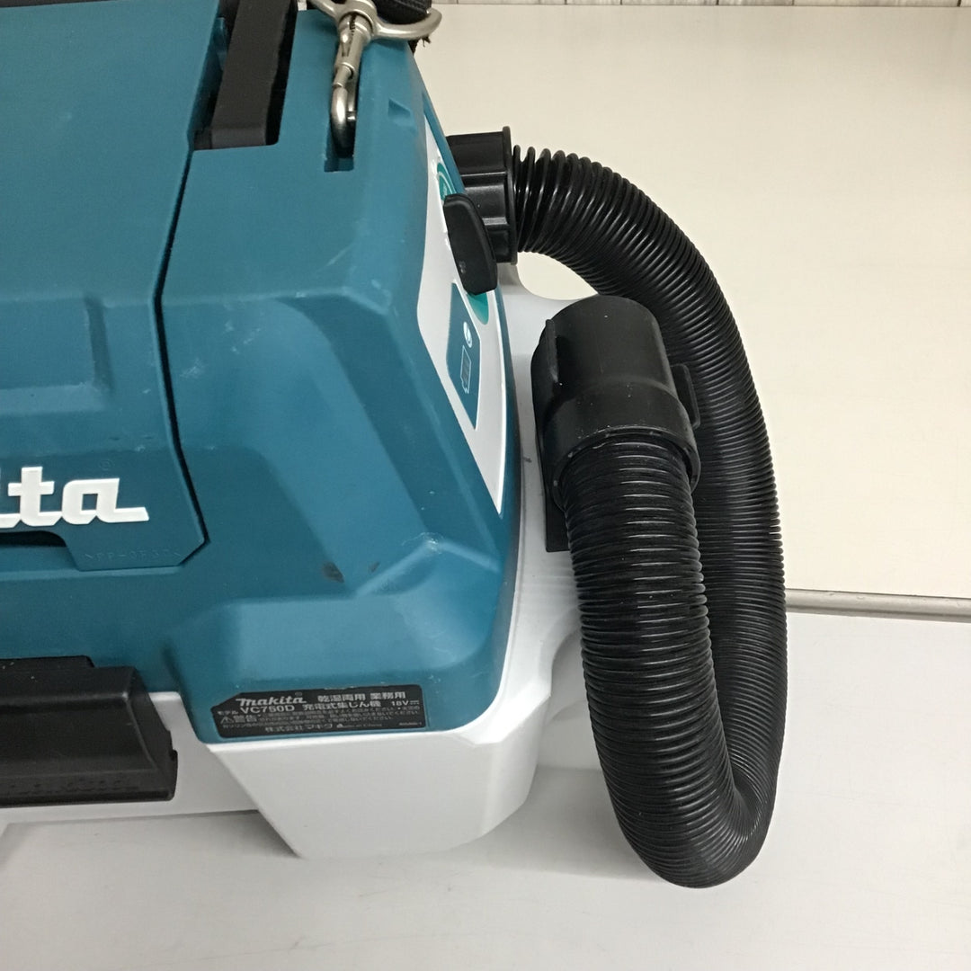 【中古品】★マキタ(makita) 18V コードレス集じん機 乾湿両用 VC750DZ 【戸田店】