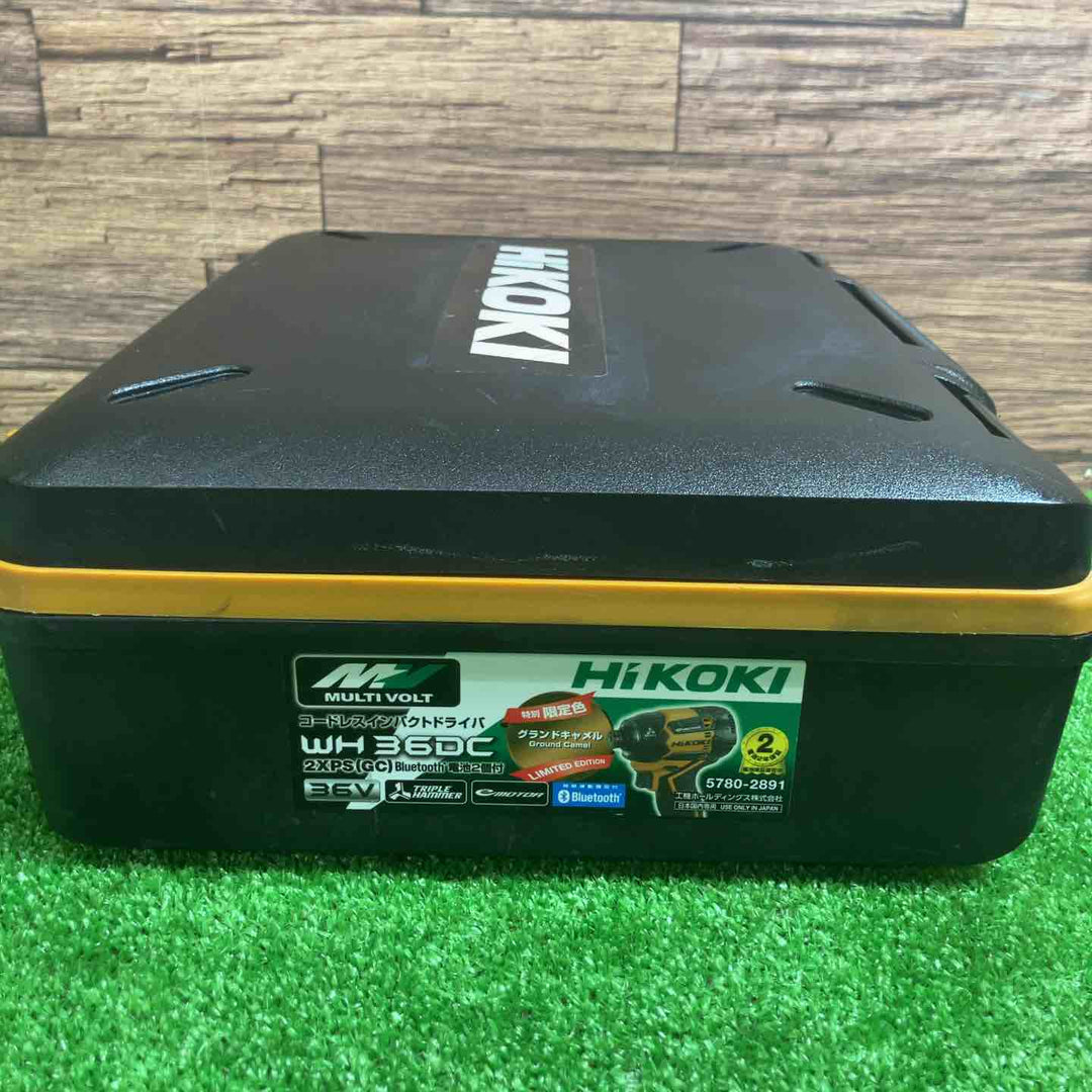 ハイコーキ(日立工機) コードレスインパクトドライバー WH36DC(2XPS)(GC) 限定色グランドキャメル【桶川店】