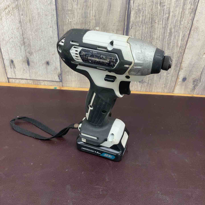 【中古品】 マキタ(makita) 10.8V コードレスインパクトドライバー TD110DZW バッテリー1個付属 【東大和店】