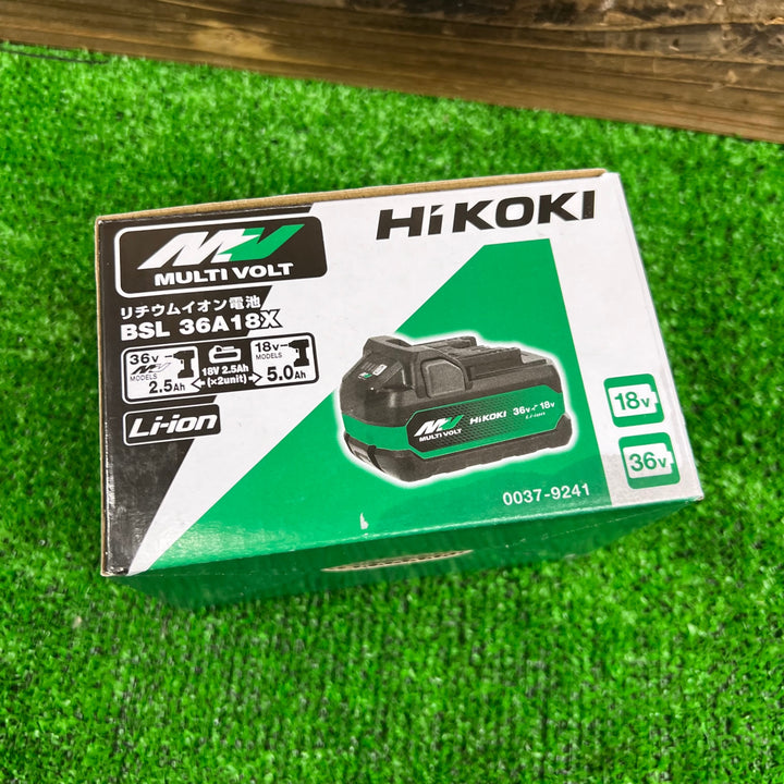 ★ハイコーキ(HIKOKI ※旧:日立工機) リチウムイオンバッテリー 36V/2.5Ah BSL36A18X【桶川店】