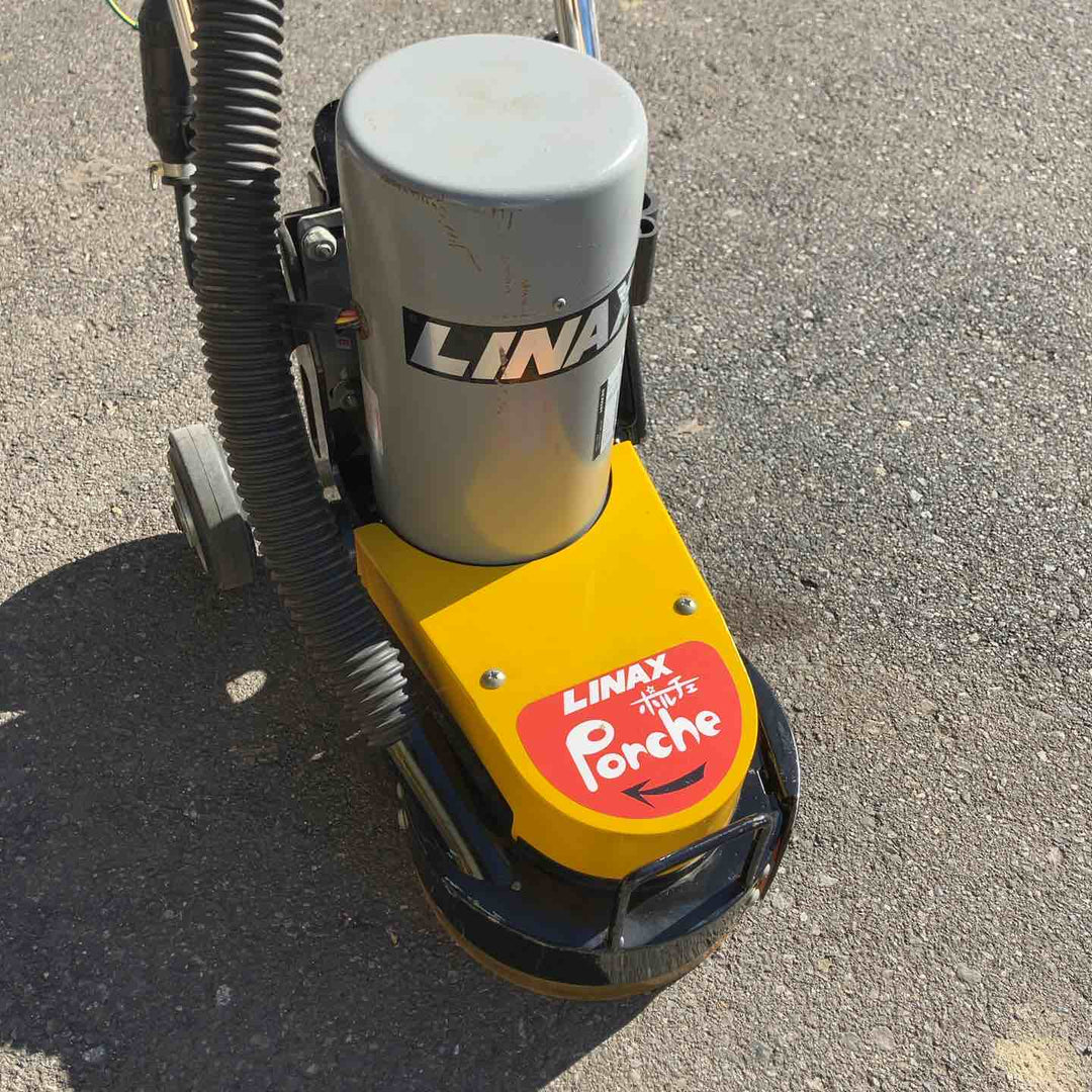 【中古品・店頭受取り限定】 ライナックス/LINAX 床表面研削機/ポルチェ・K-20E 専用集じん機＆替え刃セット 【桶川店】