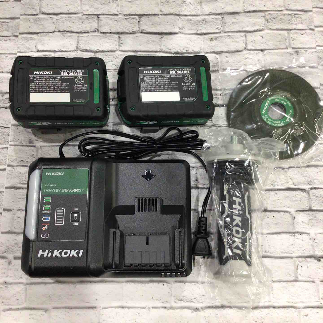 ★ハイコーキ(HIKOKI ※旧:日立工機) 125mmコードレスディスクグラインダ G3613DC(2XPZ)【川口店】