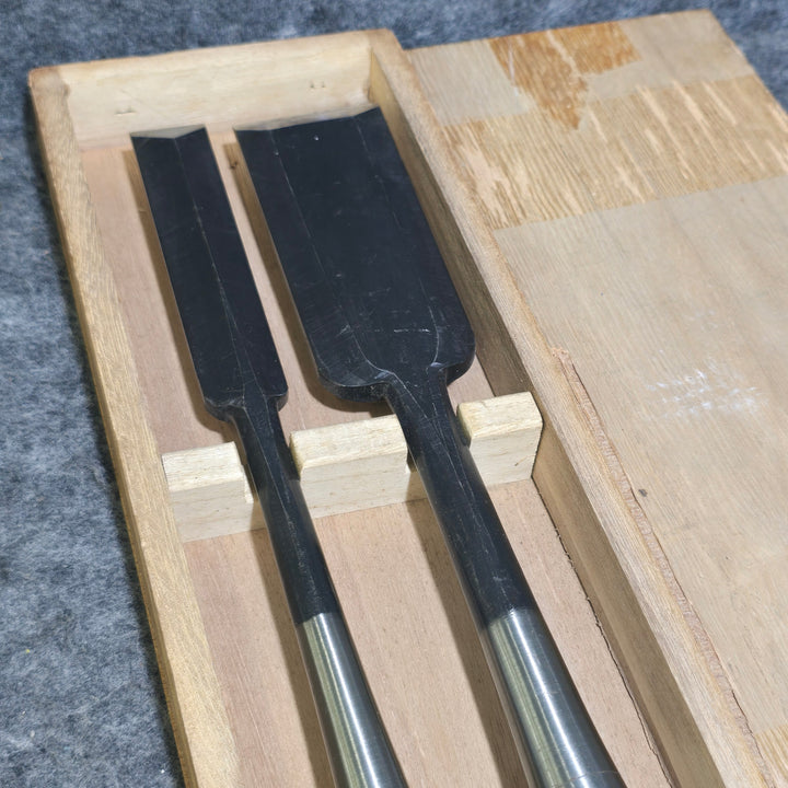 【美品】のみ勝 突き鑿 2本組 大工道具 のみ 鑿【桶川店】