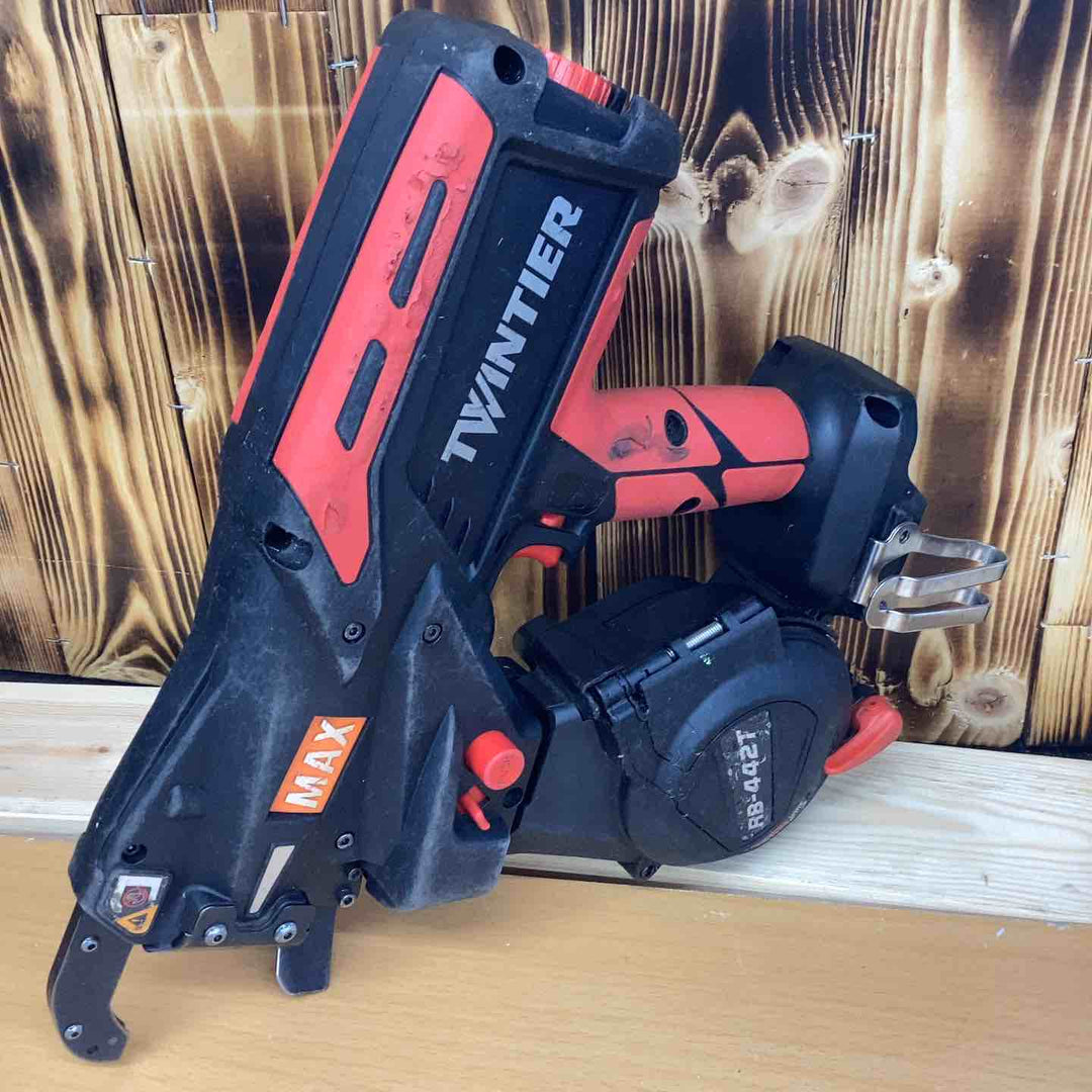 マックス(MAX) 鉄筋結束機 ツインタイア RB-442T-B2C/1450A 柱 梁 基礎 鉄筋 結束 建築現場 土木現場 住宅基礎【越谷店】