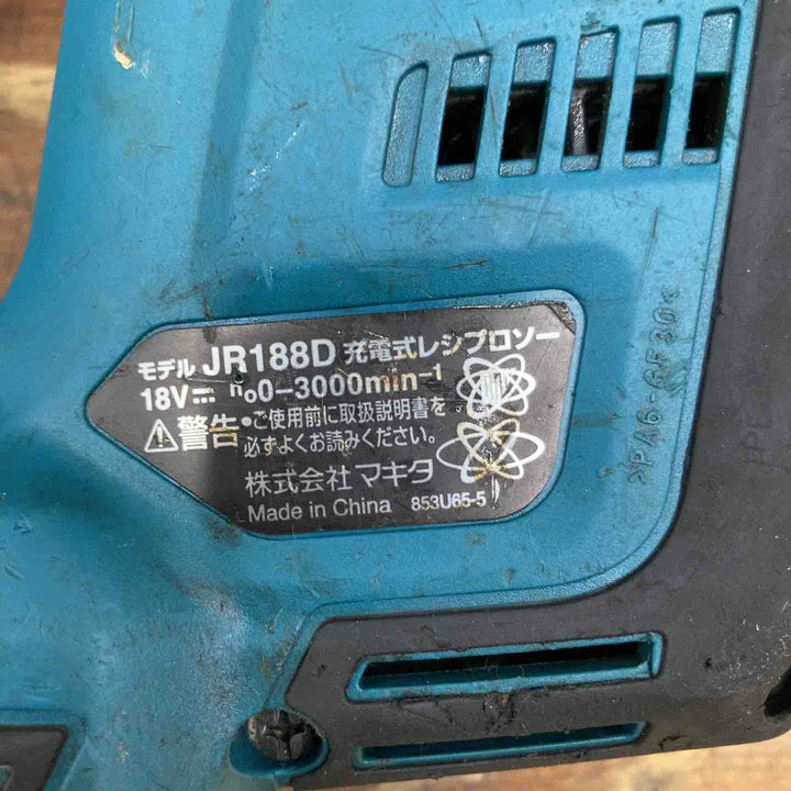 【中古品】★マキタ makita コードレスレシプロソー JR188DZK 18V 本体のみ【柏店】