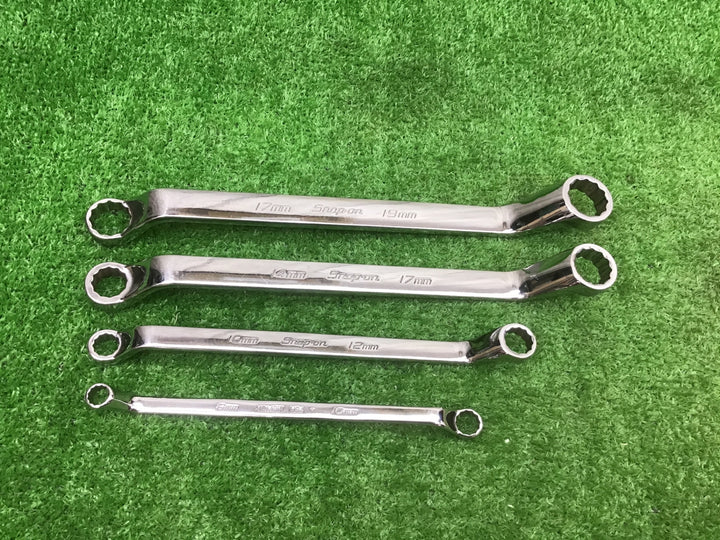 Snap-on(スナップオン)  オフセットメガネレンチ　4本セット　一部欠け有【富山店】●BRコン