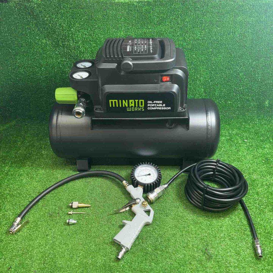 【中古品】 ミナトワークス(MINATO WORKS) オイルレス型エアーコンプレッサー CP-8A 【藤沢店】