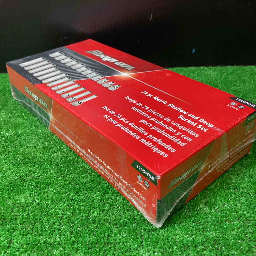 スナップオン  Snap-on 3/8sq ソケットセット 6ポイント シャロー&ディープ 24pcs  224SFFSM【岩槻店】