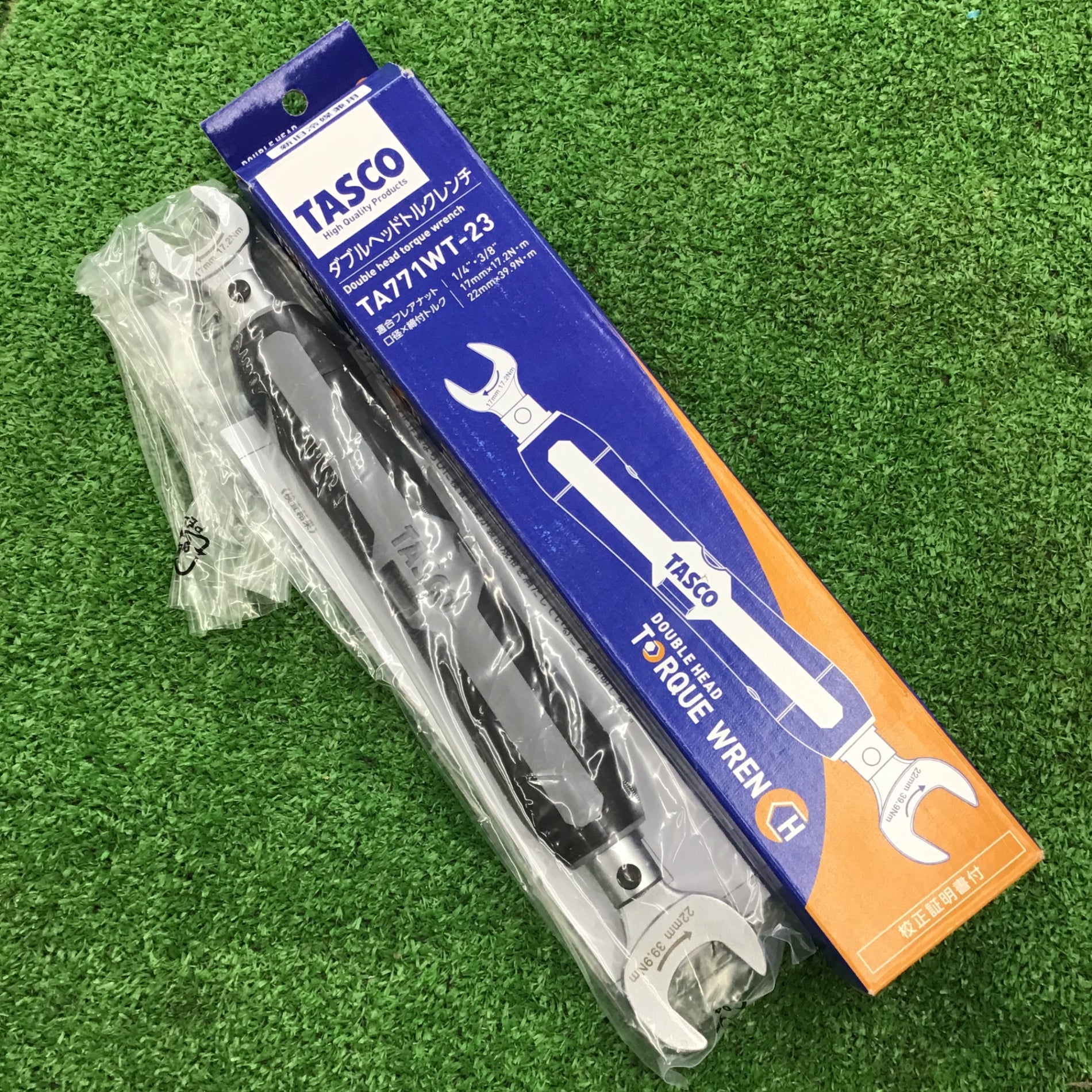 タスコ ダブルヘッドトルクレンチ。2分3分 中古品 未使用・新旧