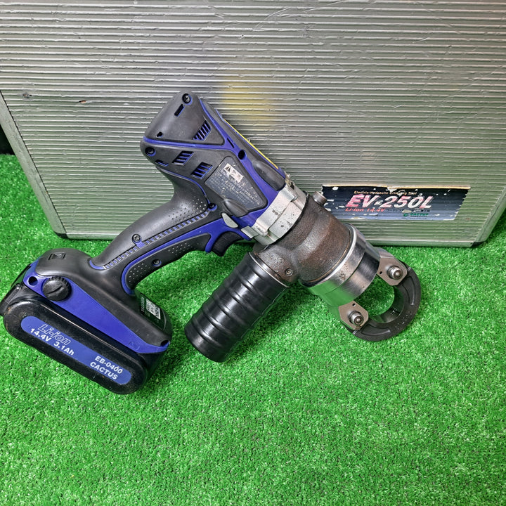 カクタス/CACTUS 14.4V 充電式 油圧式圧着工具 クリンプボーイ EV-250L バッテリー2個付き【岩槻店】