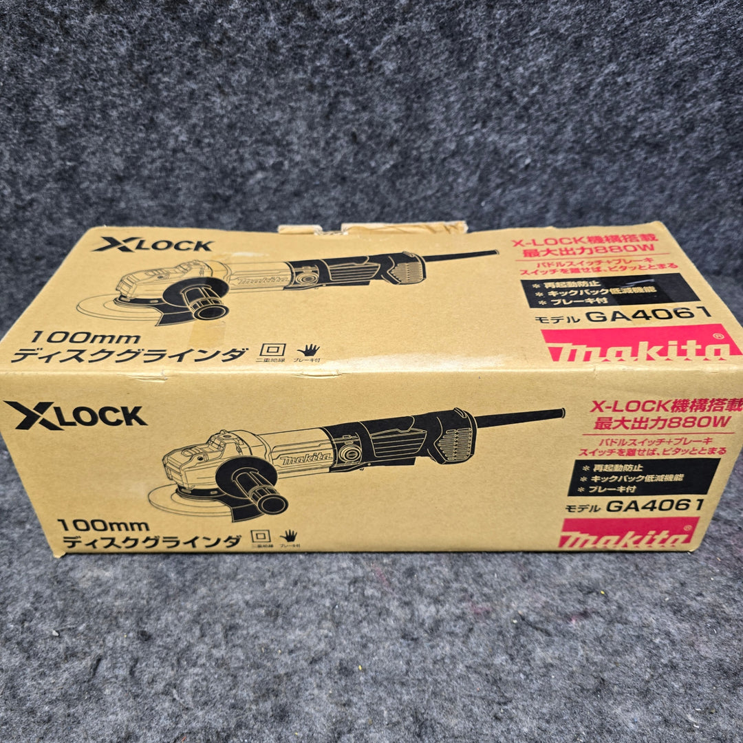 【未使用品】マキタ(Makita) 100ミリディスクグラインダ GA4061 ※外箱シール跡、ヨレ有り※【桶川店】