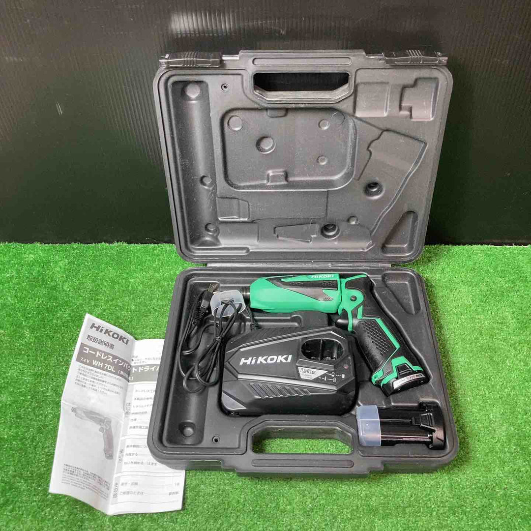 【美品】◇ハイコーキ(HIKOKI ※旧:日立工機) 7.2V コードレスペンインパクトドライバー WH7DL(2LCSK)【岩槻店】