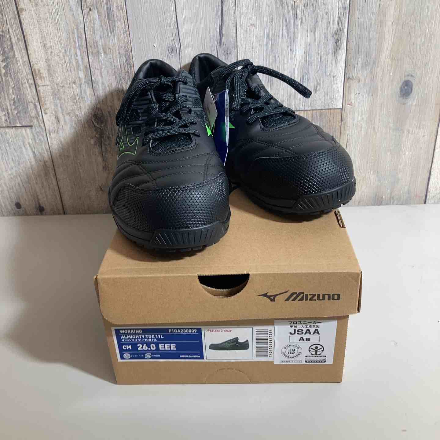ミズノ オールマイティ TDⅡ 11L 未使用品 26.0EEE ミズノ MIZUNO WORK