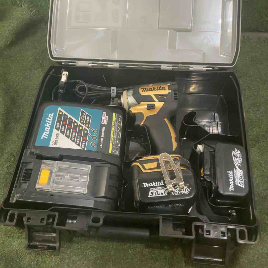 ◇マキタ(makita) コードレスインパクトドライバ 14.4V ゴールド TD137DSP1 (TD137DRTX) 動作確認済【川口店】