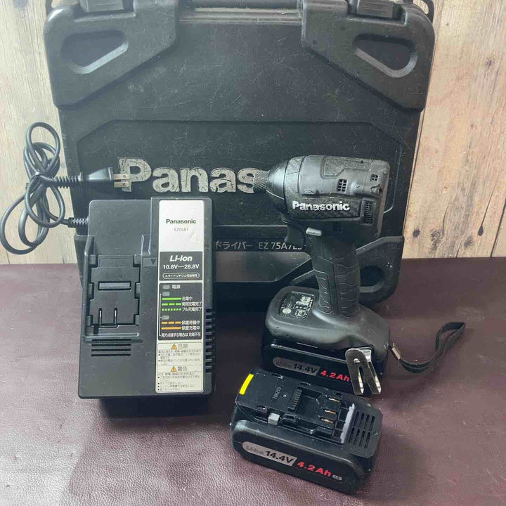 【中古品】 パナソニック(Panasonic) コードレスインパクトドライバー EZ75A7LS2F-B 【東大和店】