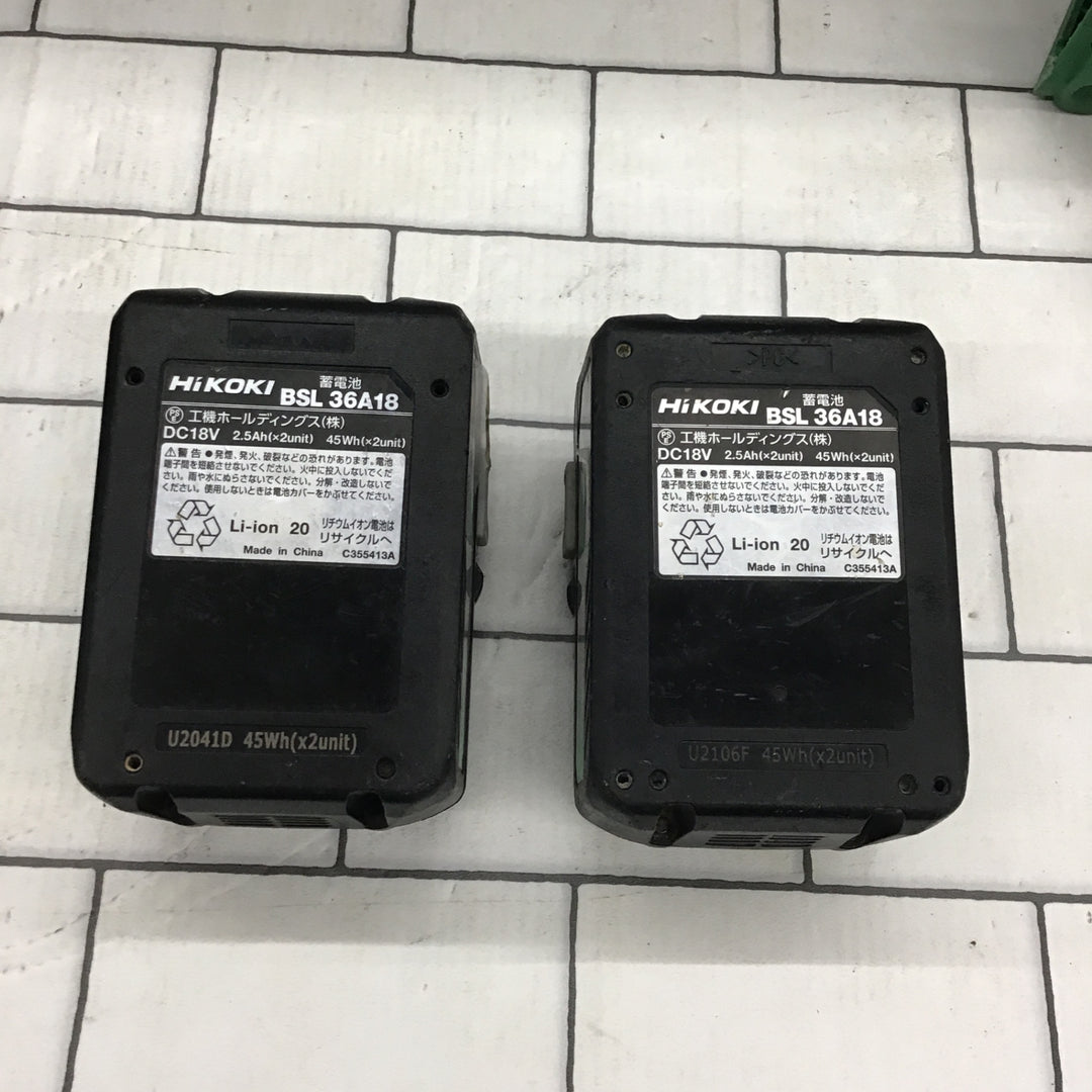 ★ハイコーキ(HIKOKI ※旧:日立工機) コードレスインパクトレンチ WR18DBDL2(2LXPK)【所沢店】
