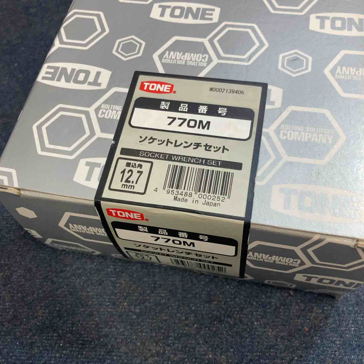 ◇トネ(TONE) ソケットレンチセット 差込角12.7mm(1/2") 770M 内容16点 シルバー【八潮店】