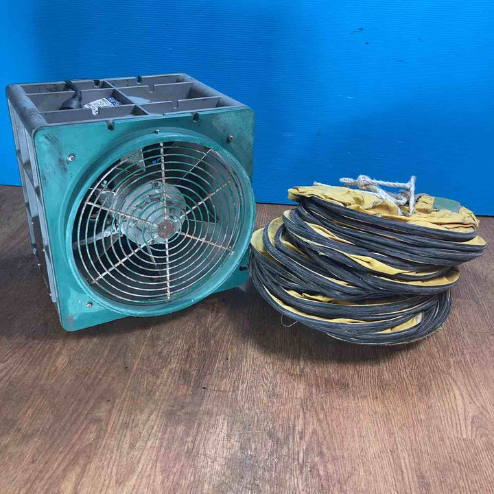 【中古品】◇エバラ(荏原製作所) 送風機 APM6 ポータブルファン ★約4Mのダクト付き！【岩槻店】