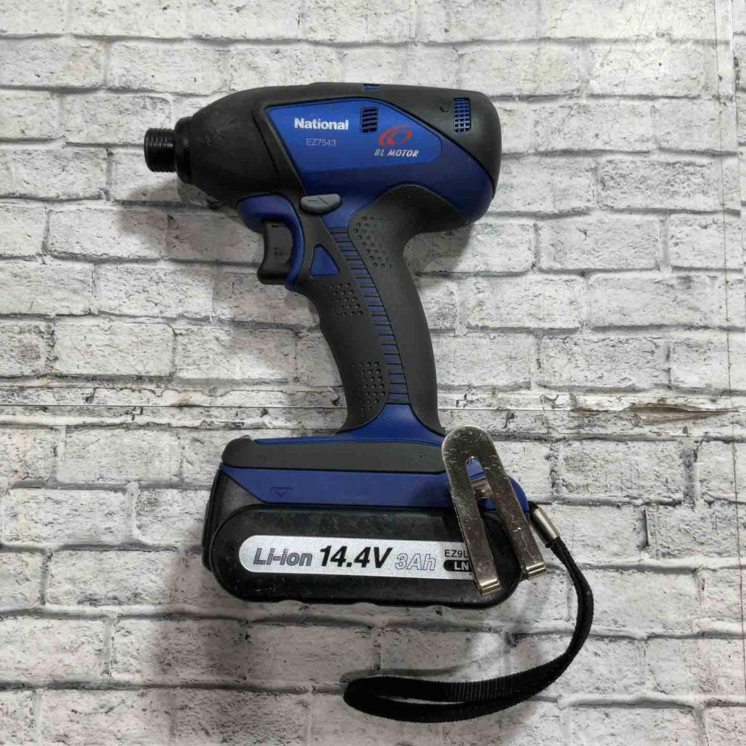 ◇パナソニック(Panasonic) コードレスインパクトドライバー(黒) EZ7543LN2S-B【川口店】