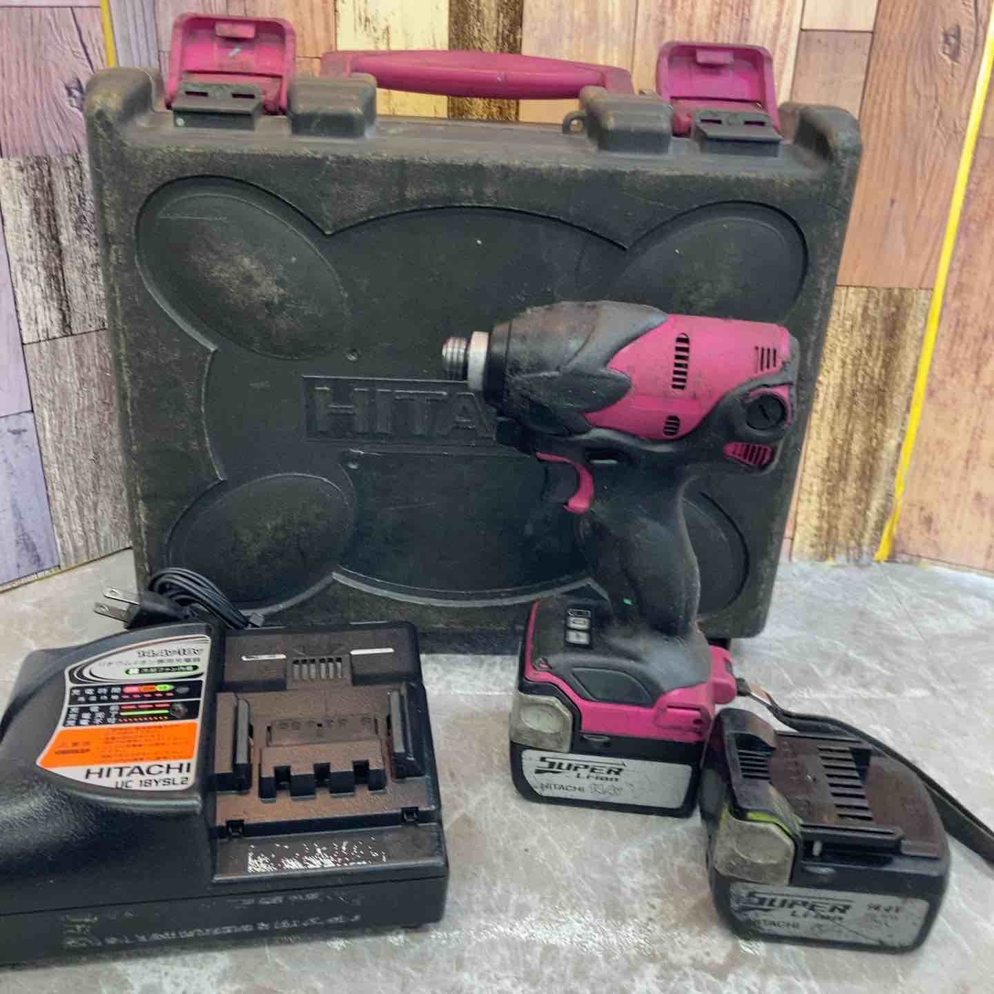 ◇ハイコーキ(HIKOKI ※旧:日立工機)  コードレスインパクトドライバ パワフルレッド WH14DSL(2SLCK)(R)【八潮店】 ◇ハイコーキ(HIKOKI ※旧:日立工機) コードレスインパクトドライバ