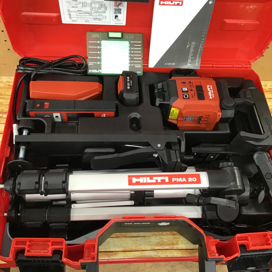 ○ヒルティ(HILTI) グリーン コードレスレーザー墨出し器 フルライン PM30-MG【川崎店】