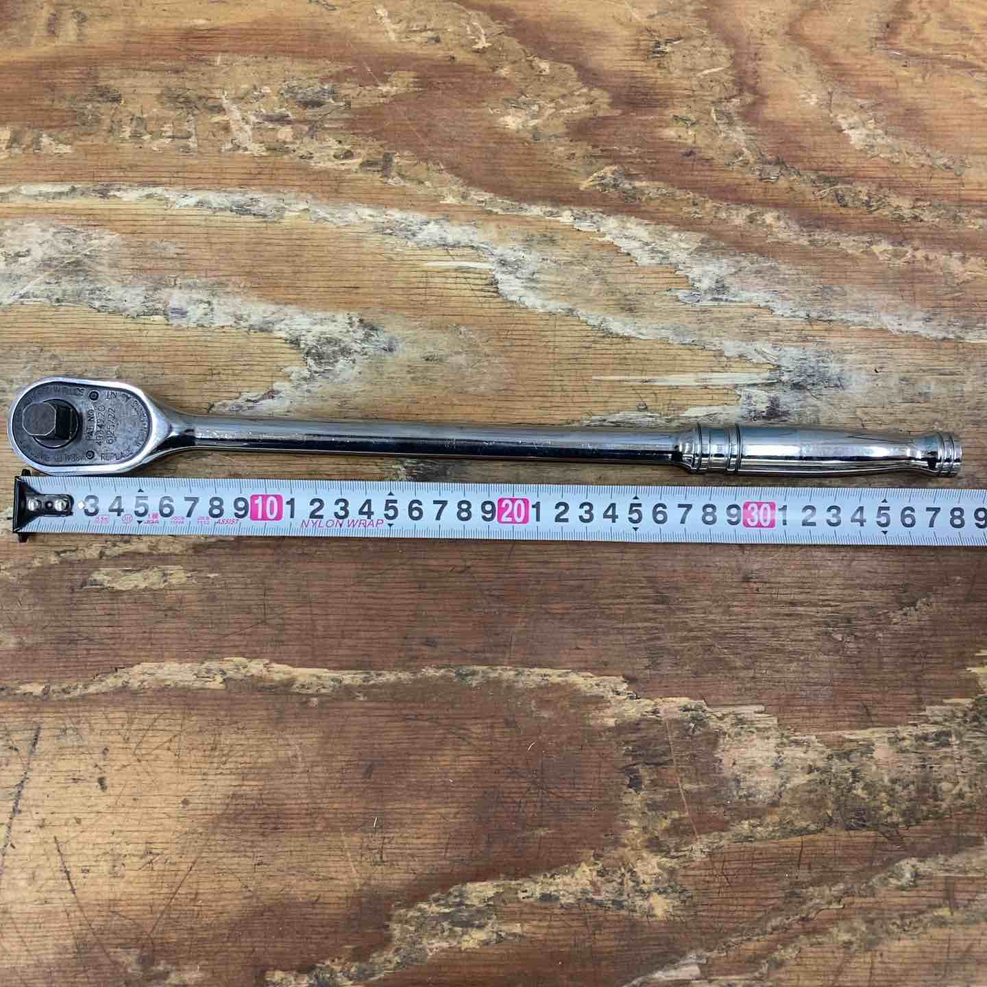 Snap-on S936 ラチェットハンドル【船橋馬込店】【店頭取引限定】【中古】管理番号：ITZ7R3ADAZ4M 中古品】スナップオン Snap-on 1/2 ロング ラチェットハンドル SL936